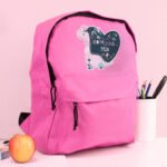 Personalised Children's Dinosaur Design 'Be Roarsome' Pink Backpack - Image 4