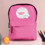Personalised Children's Princess Ballerina Design Pink Backpack - Image 3