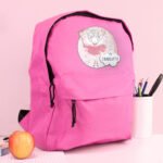 Personalised Children's Princess Ballerina Design Pink Backpack - Image 4