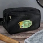 Personalised 'You're Simply The Best' Black Toiletry Bag
