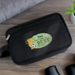 Personalised 'You're Simply The Best' Black Toiletry Bag - Image 3