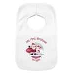 Personalised Rooftop Santa Design 'My First Christmas' 0-3 Months Baby Bib - Image 3