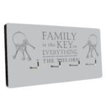 Personalised 'Family Is The Key To Everything' Wooden Key Hooks - Image 3
