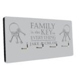 Personalised 'Family Is The Key To Everything' Wooden Key Hooks - Image 4