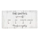Personalised Any Message & Names Classic Wooden Key Hooks - Image 5