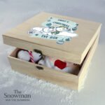 Personalised The Snowman and the Snowdog Large Wooden Christmas Eve Box - Image 2