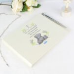 Personalised Me to You Religious Cross Design Hardback Guest Book & Pen