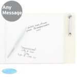 Personalised Me to You Religious Cross Design Hardback Guest Book & Pen - Image 3