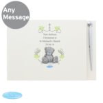 Personalised Me to You Religious Cross Design Hardback Guest Book & Pen - Image 4