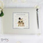 Personalised Boofle Wedding Hardback Guest Book & Pen - Image 3