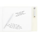 Personalised 'In Loving Memory' Hardback Guest Book & Pen - Image 2