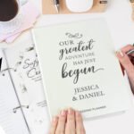 Personalised 'Our Greatest Adventure Has Just Begun' Wedding Planner - Image 12