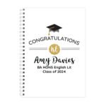 Personalised 'Congratulations' Graduation A5 Notebook - Image 5