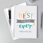 Personalised 'Best Teacher Ever' A5 Notebook - Image 2