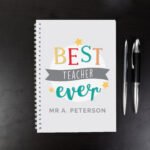 Personalised 'Best Teacher Ever' A5 Notebook - Image 3