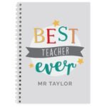 Personalised 'Best Teacher Ever' A5 Notebook - Image 5