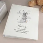 Personalised Baby Bunny Design Square Photo Album