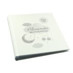 Personalised New Baby Moon & Stars Design Square Photo Album - Image 7
