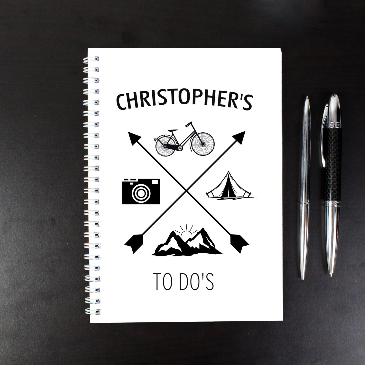 P0712A54 Personalised Adventure Themed A5 Notebook Personalised Adventure Themed A5 Notebook - Image 1