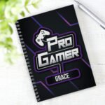 Personalised 'Pro Gamer' A5 Notebook