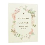 Personalised Any Message Floral Watercolour Design Wedding Planner - Image 14