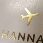 Personalised Gold Name Cream Leather Passport Holder - Image 2