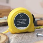 Personalised Any Message Tools Motif Yellow Tape Measure