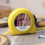 Personalised Any Message Photo Upload Yellow Tape Measure