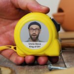 Personalised Any Message Photo Upload Yellow Tape Measure - Image 2
