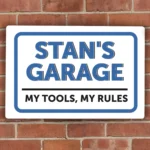 Personalised 'Garage' Aluminium Sign