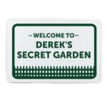 Personalised 'Welcome To...' Graden Fence Design Aluminium Sign - Image 2