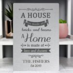 Personalised 'A House Is Made Of...' Aluminium Sign