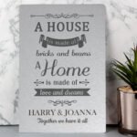 Personalised 'A House Is Made Of...' Aluminium Sign - Image 2