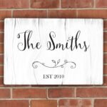 Personalised Any Message Rustic Design Aluminium Sign