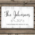 Personalised Any Message Rustic Design Aluminium Sign - Image 2