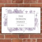 Personalised Soft Watercolour Design Aluminium Sign - Image 5