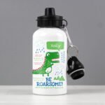 Personalised Children's Dinosaur 'Be Roarsome!' Aluminium Drinks Bottle