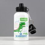 Personalised Children's Dinosaur 'Be Roarsome!' Aluminium Drinks Bottle - Image 3