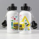 Personalised Children's Digger Design Aluminium Drinks Bottle - Image 2