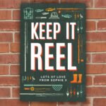 Personalised 'Keep It Reel' Fishing Themed Aluminium Sign - Image 2