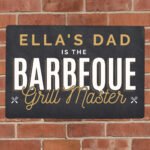 Personalised 'Barbeque Grill Master' Aluminium Sign