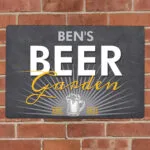 Personalised 'Beer Garden' Aluminium Sign