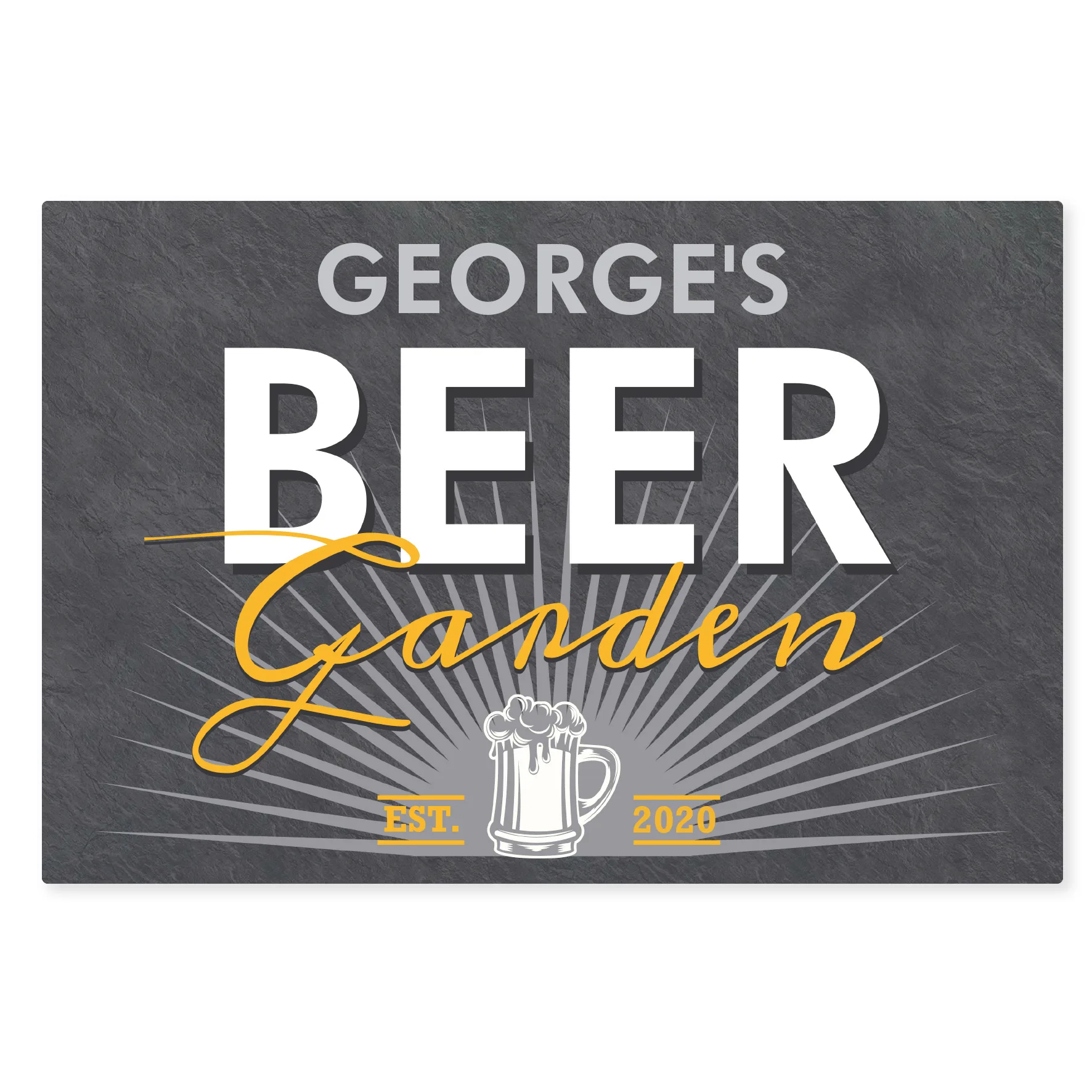 Personalised 'Beer Garden' Aluminium Sign - Image 3