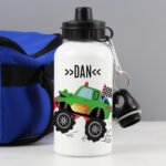 Personalised Children's Monster Truck Design Aluminium Drinks Bottle - Image 2
