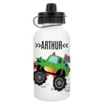 Personalised Children's Monster Truck Design Aluminium Drinks Bottle - Image 3