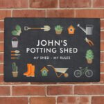 Personalised Any Message Gardening Themed Aluminium Sign