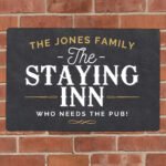 Personalised 'The Staying Inn' Aluminium Sign - Image 3