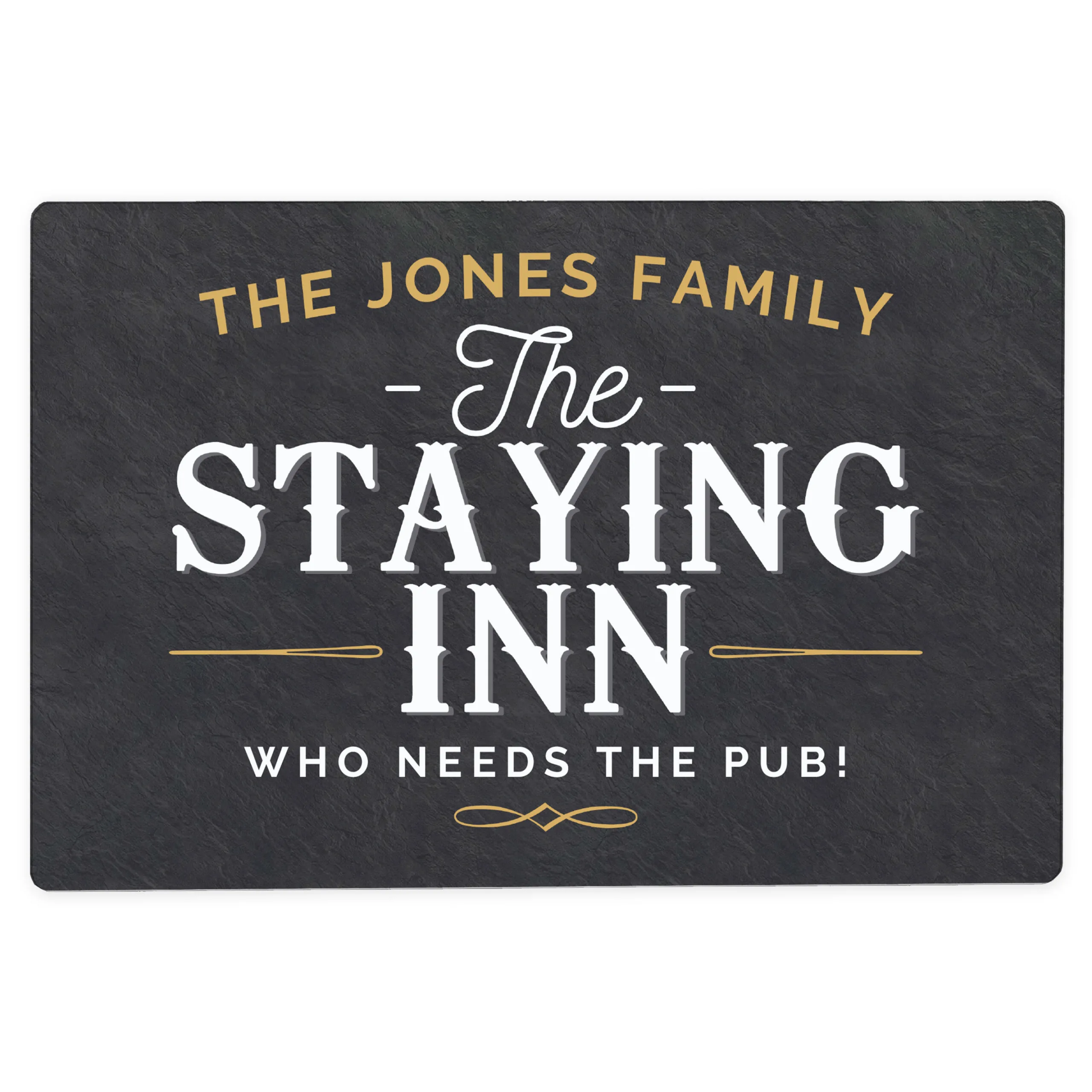 Personalised 'The Staying Inn' Aluminium Sign - Image 4