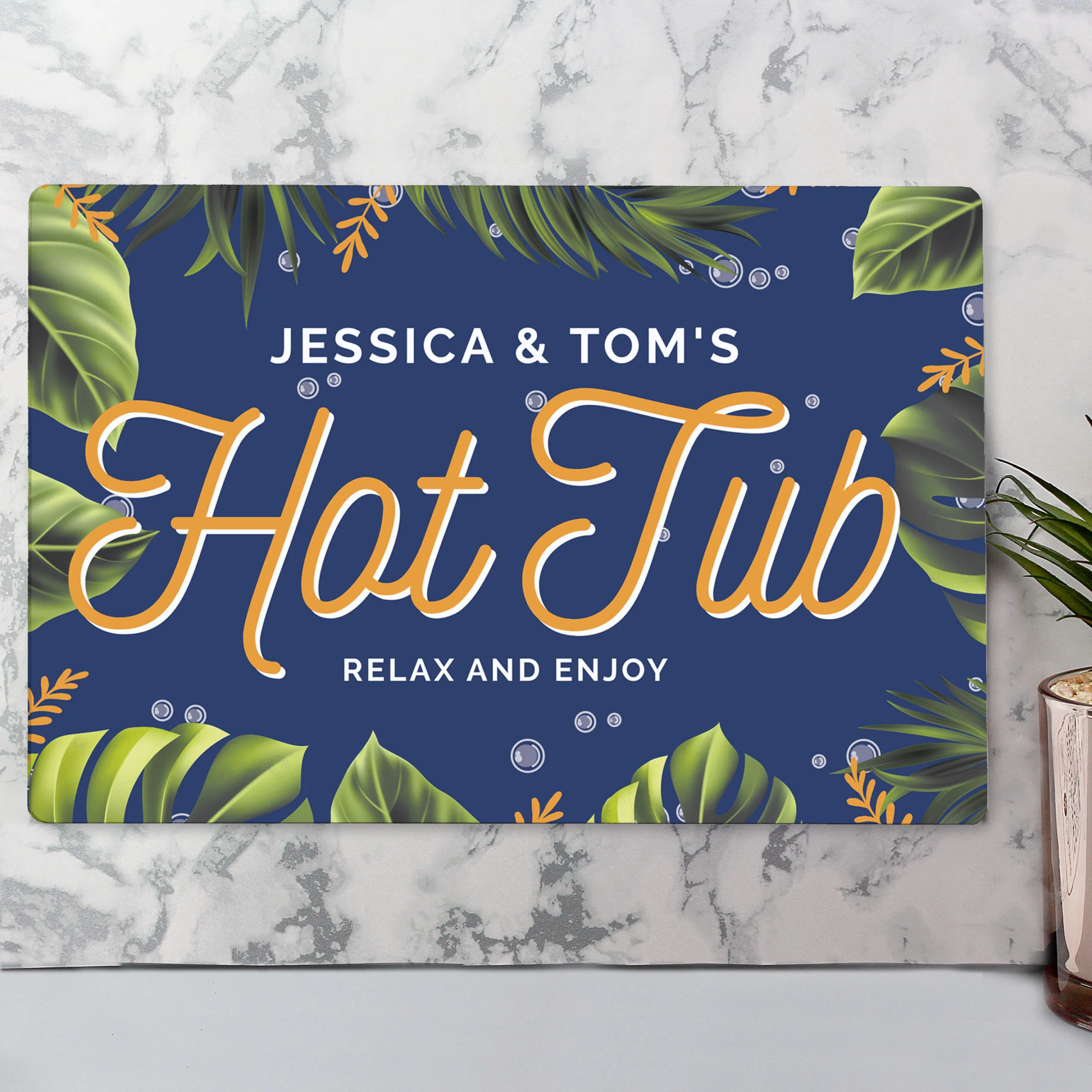 Personalised 'Hot Tub' Aluminium Sign - Image 2