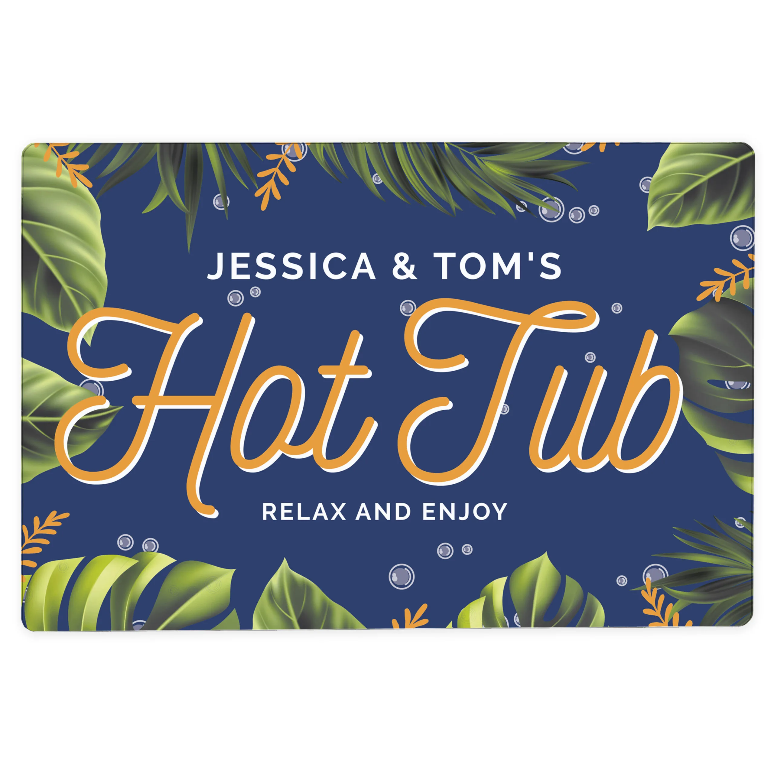 Personalised 'Hot Tub' Aluminium Sign - Image 4